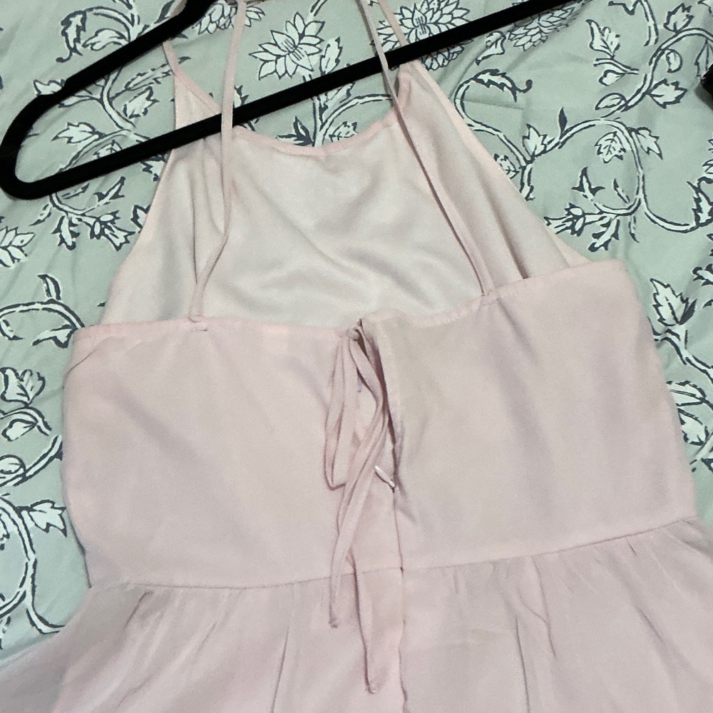 Alya Pink and Gold Mini Dress - Picture 5 of 8